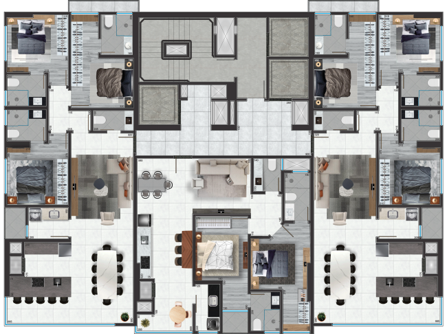 Pavimento Tipo - 6º ao 25º