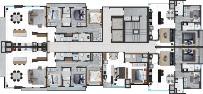 Pavimento Tipo - 4º ao 14º