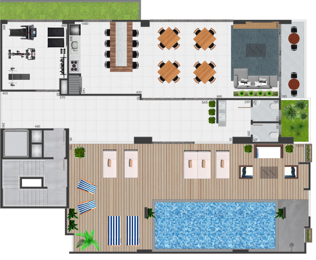 Área de Lazer - 320,00m²